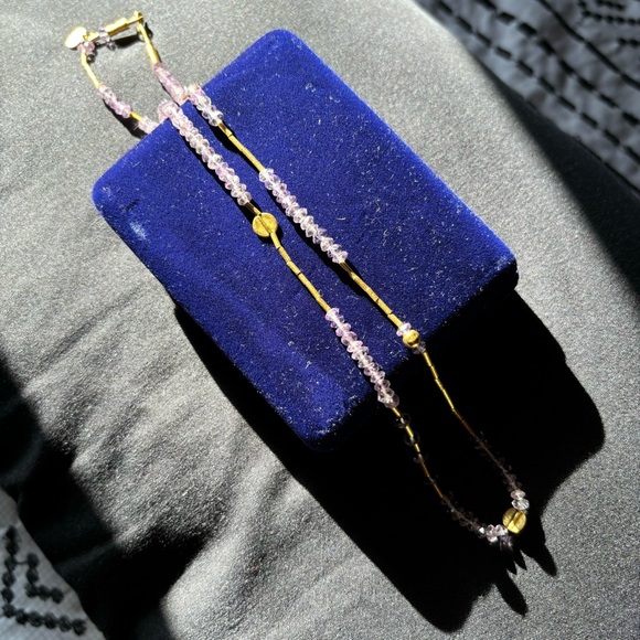 Julie Voss necklace in 24k and amethyst! - Picture 4 of 6